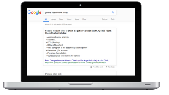 Advantages of Google rich snippet or featured snippet for your business